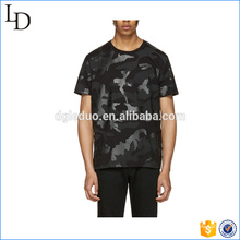 O-neck army printed short sleeve camouflage military t-shirt for men